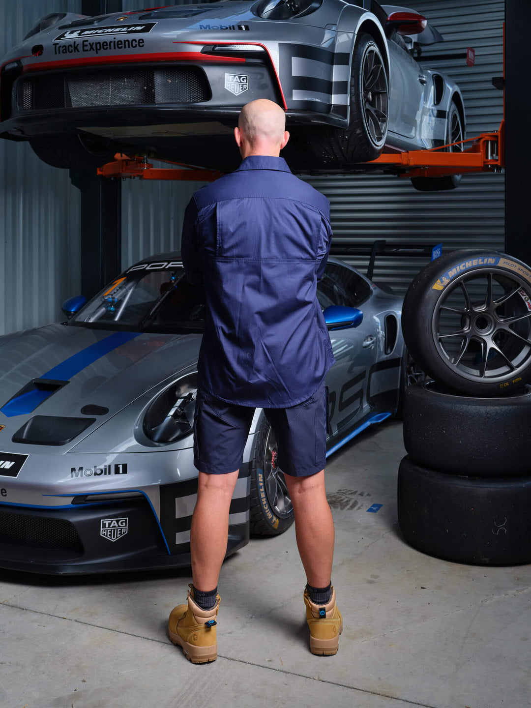 Driven DRV 45 Mens Long Sleeve Lightweight Shirt Navy – View 06