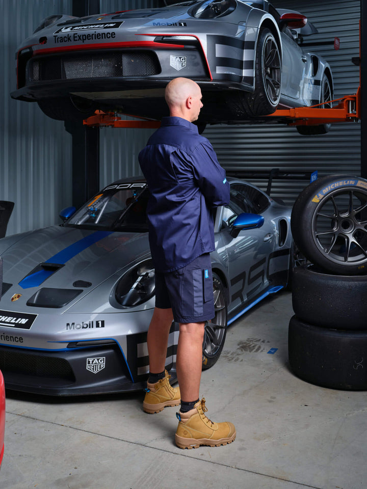 Driven DRV 45 Mens Long Sleeve Lightweight Shirt Navy – View 07