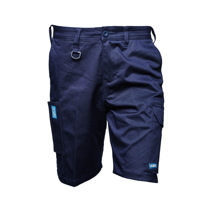 Driven DRV 32 Mens Fixed Waist Stretch Cargo Short 9" inleg Navy Front