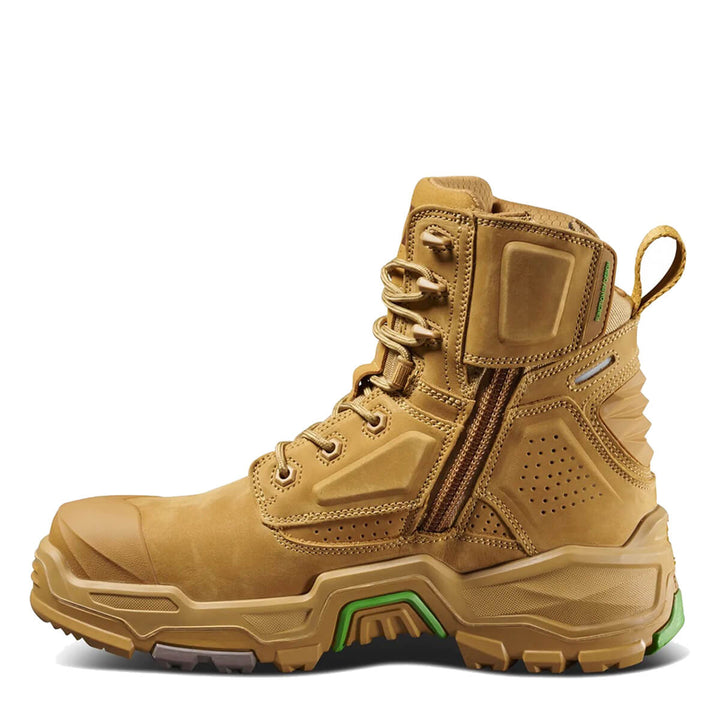 FXD Dura X-1 6" Lace + Zip Composite Toe Pen Resistant Leather Boots Wheat