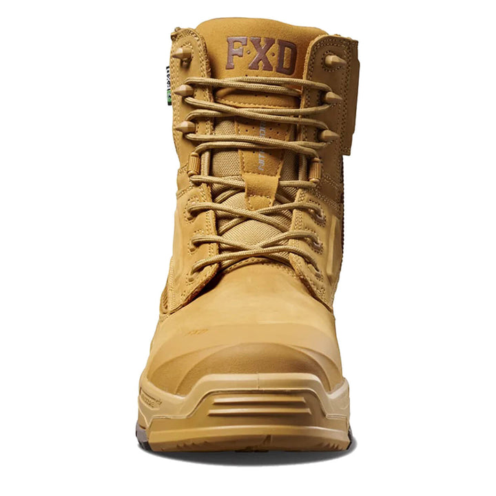 FXD Dura X-1 6" Lace + Zip Composite Toe Pen Resistant Leather Boots Wheat