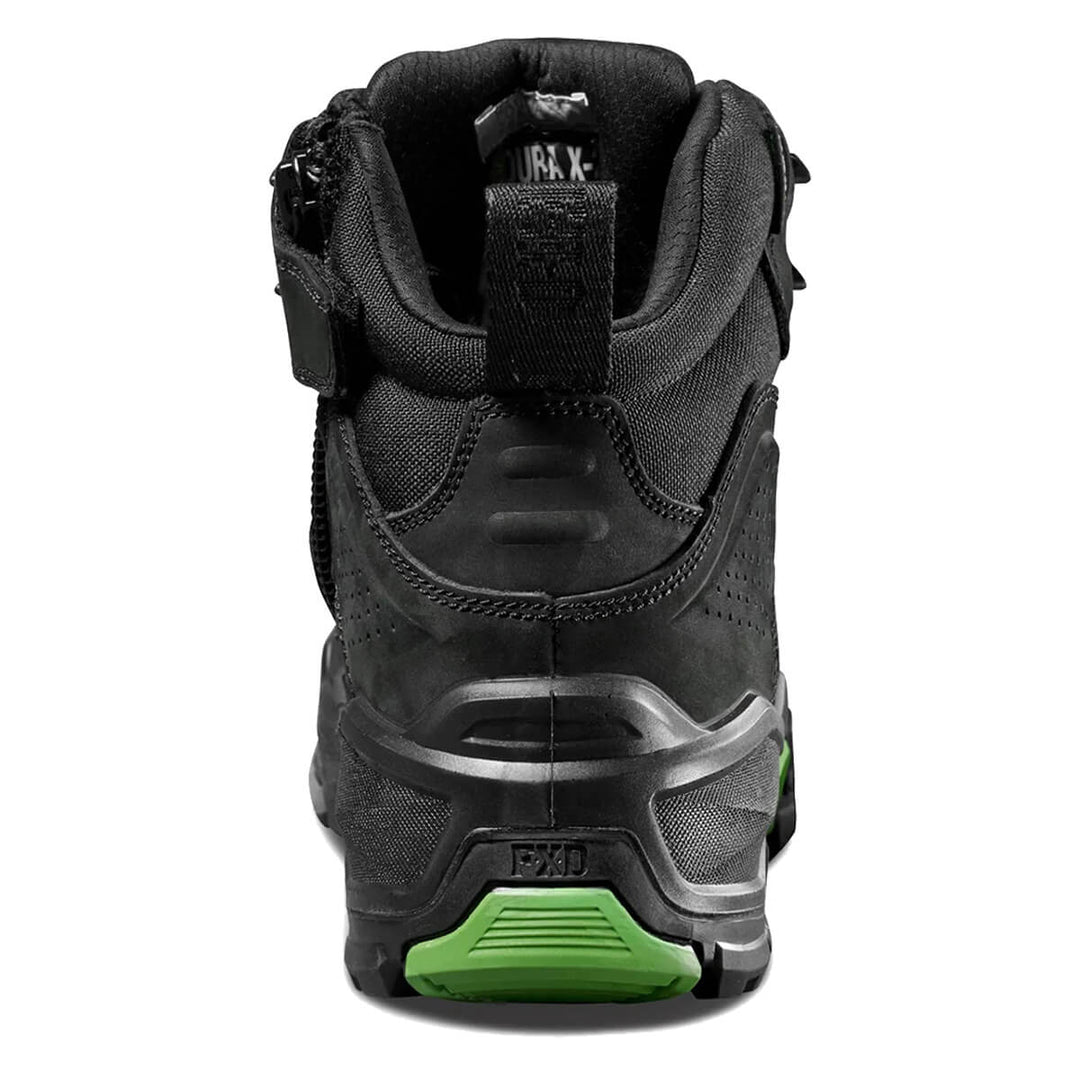 FXD Dura X-2 5" Lace + Zip Composite Toe Pen Resistant Nubuck Boots Black