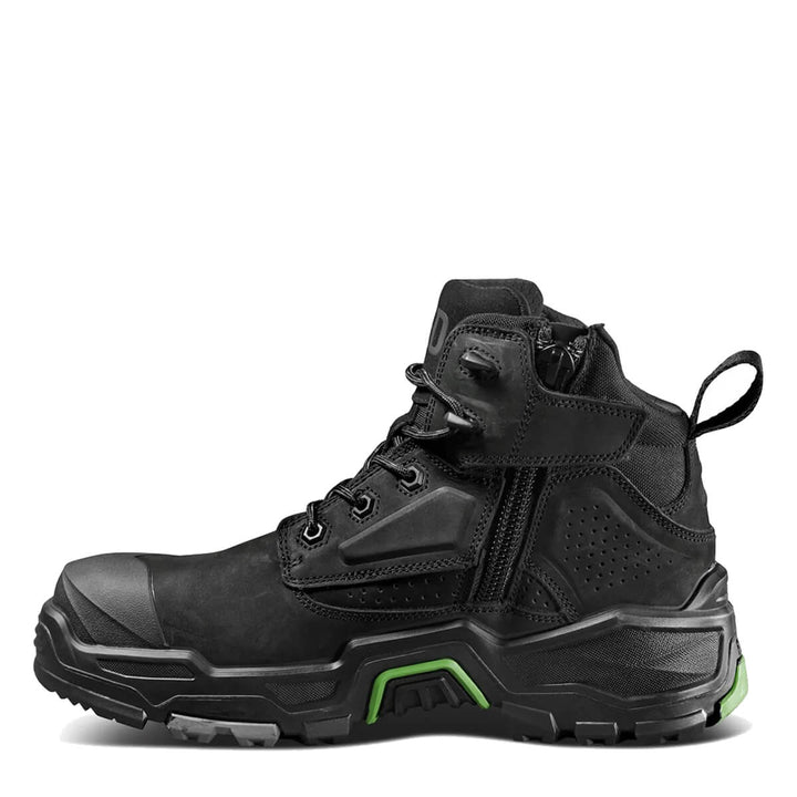 FXD Dura X-2 5" Lace + Zip Composite Toe Pen Resistant Nubuck Boots Black