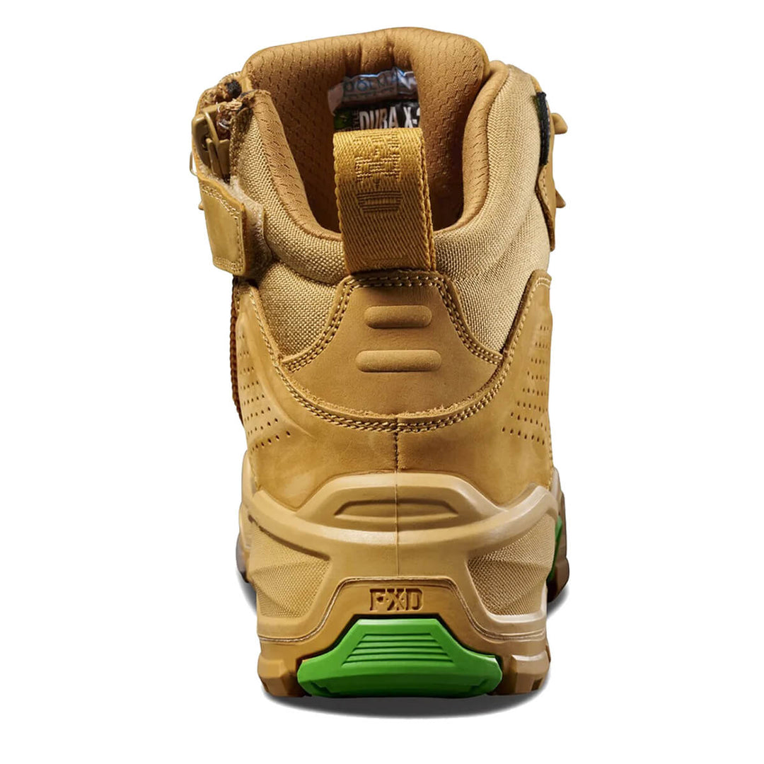 FXD Dura X-2 5" Lace + Zip Composite Toe Pen Resistant Nubuck Boots Wheat