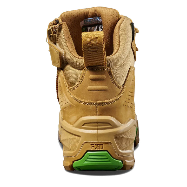 FXD Dura X-2 5" Lace + Zip Composite Toe Pen Resistant Nubuck Boots Wheat