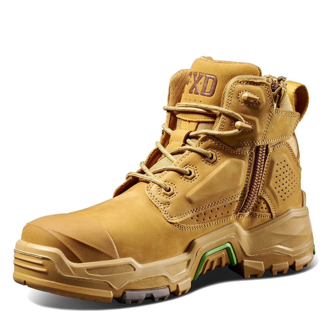 FXD Dura X-2 5" Lace + Zip Composite Toe Pen Resistant Nubuck Boots Wheat