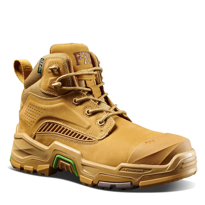 FXD Dura X-2 5" Lace + Zip Composite Toe Pen Resistant Nubuck Boots Wheat