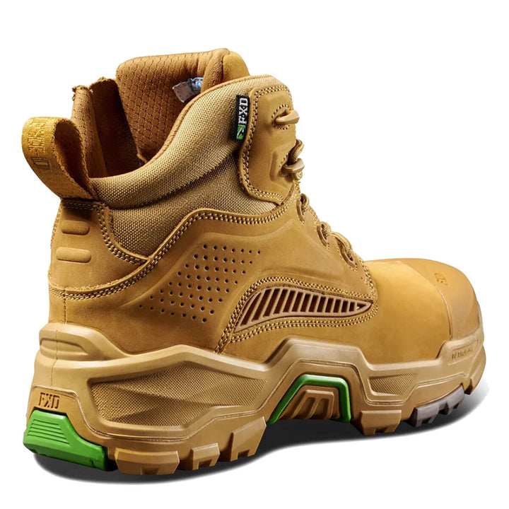 FXD Dura X-2 5" Lace + Zip Composite Toe Pen Resistant Nubuck Boots Wheat