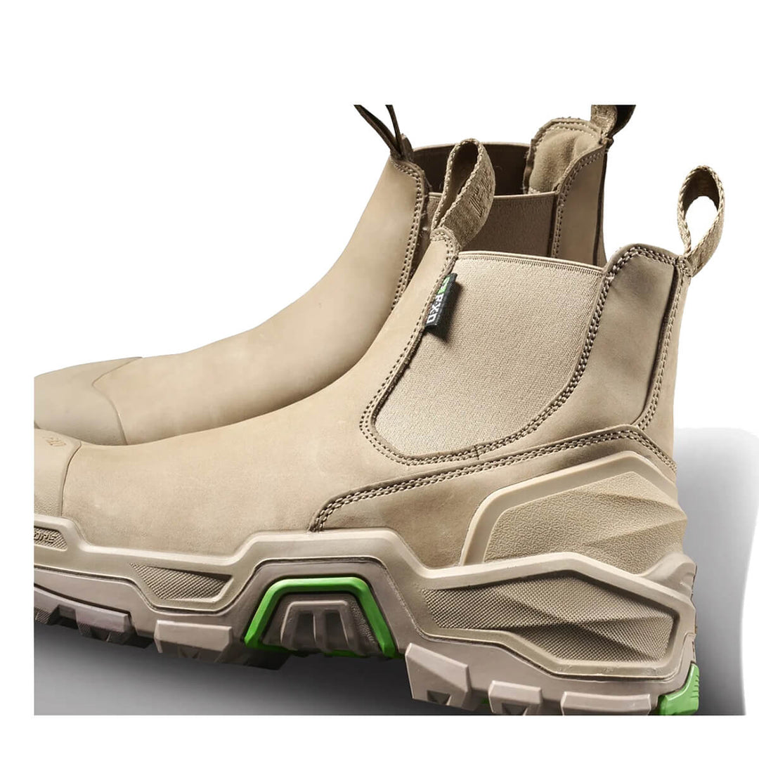 FXD Dura X-3 Slip On Elastic Side Composite Toe Pen Resistant Nubuck Boots Stone
