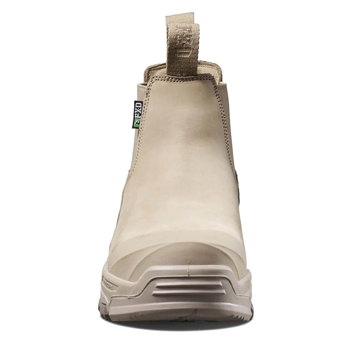 FXD Dura X-3 Slip On Elastic Side Composite Toe Pen Resistant Nubuck Boots Stone