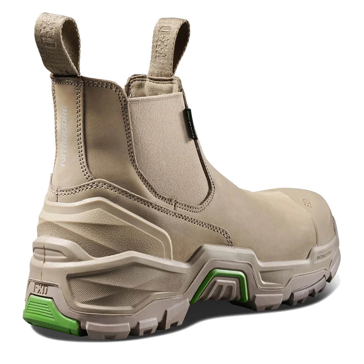 FXD Dura X-3 Slip On Elastic Side Composite Toe Pen Resistant Nubuck Boots Stone