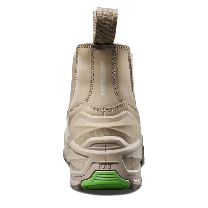 FXD Dura X-3 Slip On Elastic Side Composite Toe Pen Resistant Nubuck Boots Stone