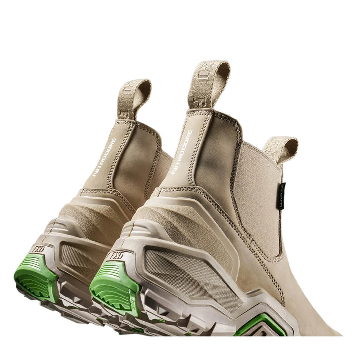 FXD Dura X-3 Slip On Elastic Side Composite Toe Pen Resistant Nubuck Boots Stone