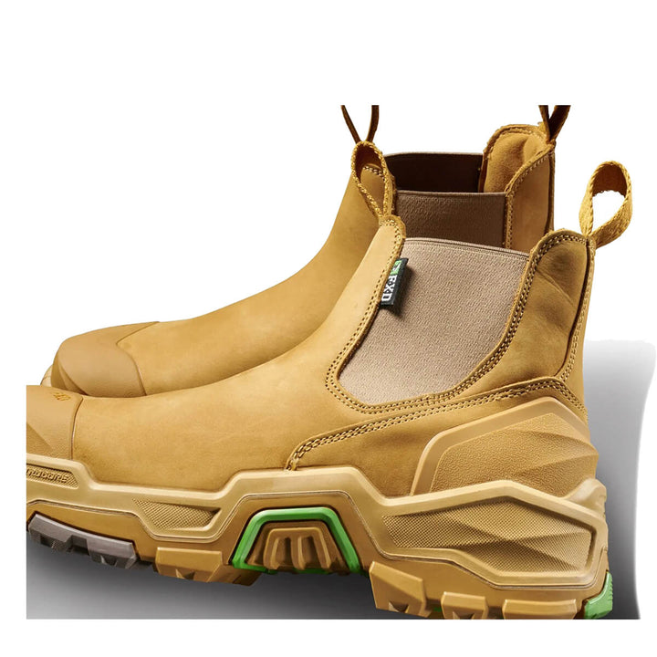 FXD Dura X-3 Slip On Elastic Side Composite Toe Pen Resistant Nubuck Boots Wheat