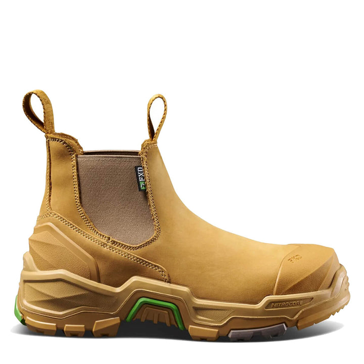 FXD Dura X-3 Slip On Elastic Side Composite Toe Pen Resistant Nubuck Boots Wheat