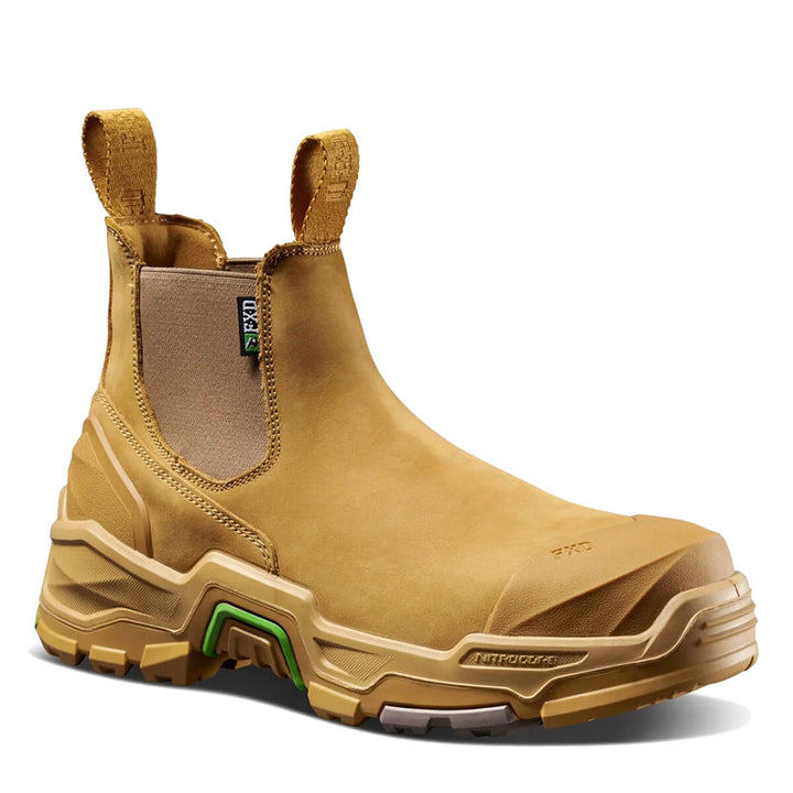 FXD Dura X-3 Slip On Elastic Side Composite Toe Pen Resistant Nubuck Boots Wheat