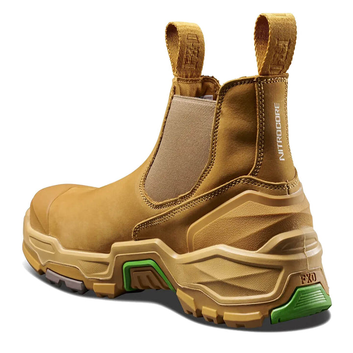 FXD Dura X-3 Slip On Elastic Side Composite Toe Pen Resistant Nubuck Boots Wheat