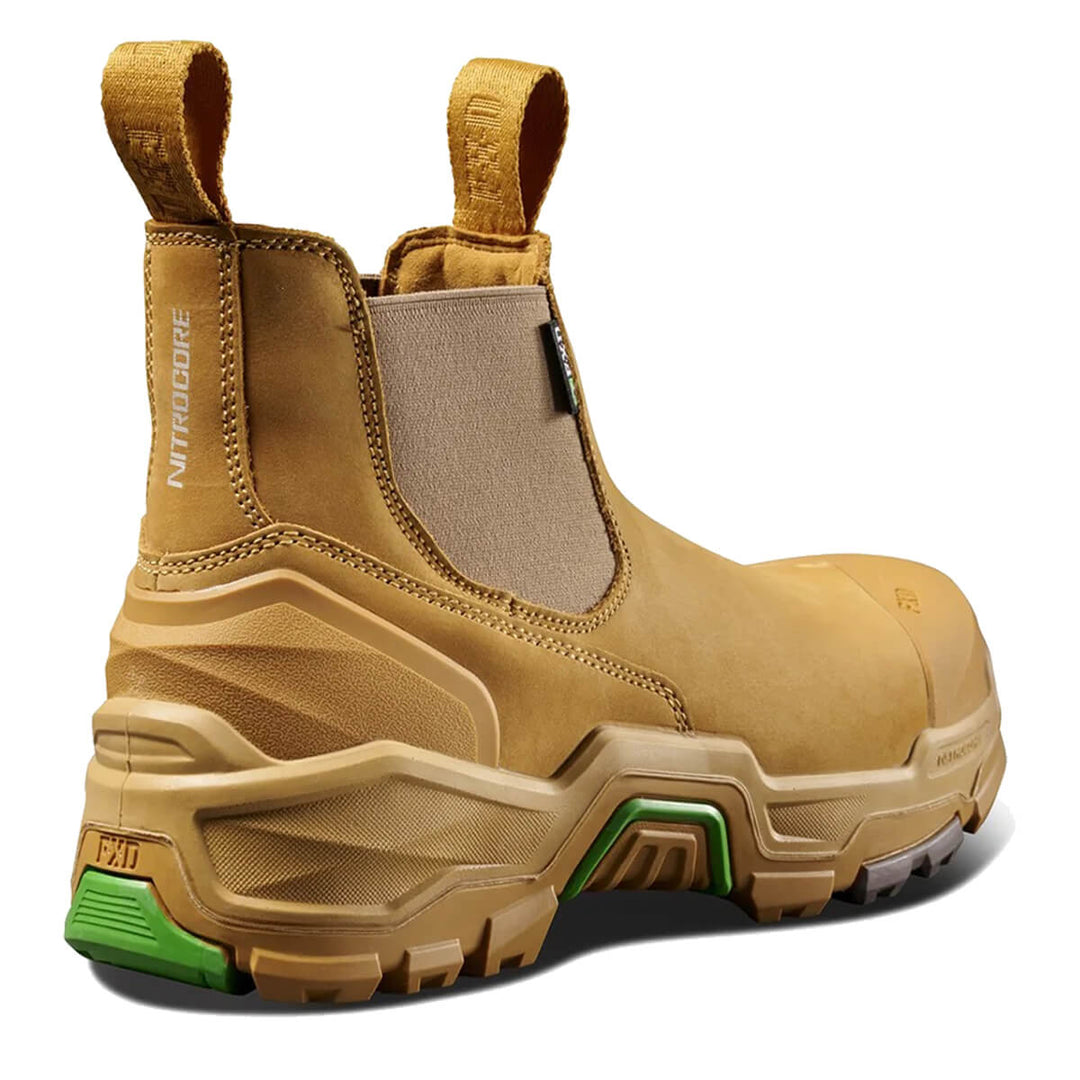 FXD Dura X-3 Slip On Elastic Side Composite Toe Pen Resistant Nubuck Boots Wheat
