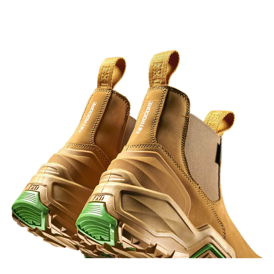 FXD Dura X-3 Slip On Elastic Side Composite Toe Pen Resistant Nubuck Boots Wheat