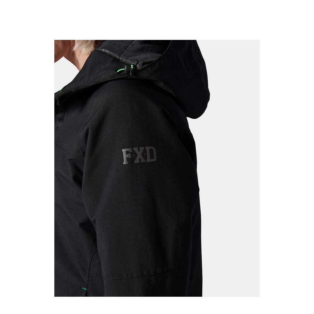 FXD WO1W Ladies Waterproof Jacket Shoulder Logo