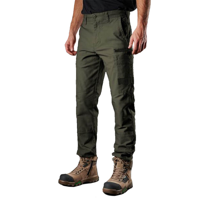 FXD WP3 360 Stretch Cotton Work Pants Green Front