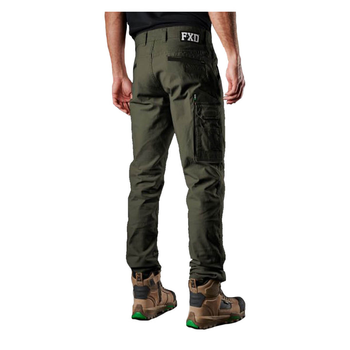 FXD WP3 360 Stretch Cotton Work Pants Green Back