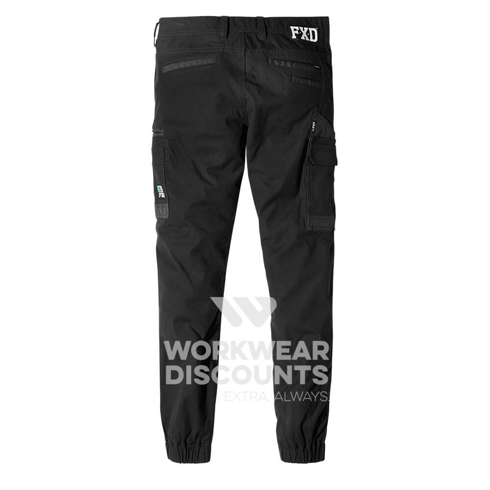 FXD WP4W 360 Ladies Stretch Cuff Cotton Work Pants Black Back