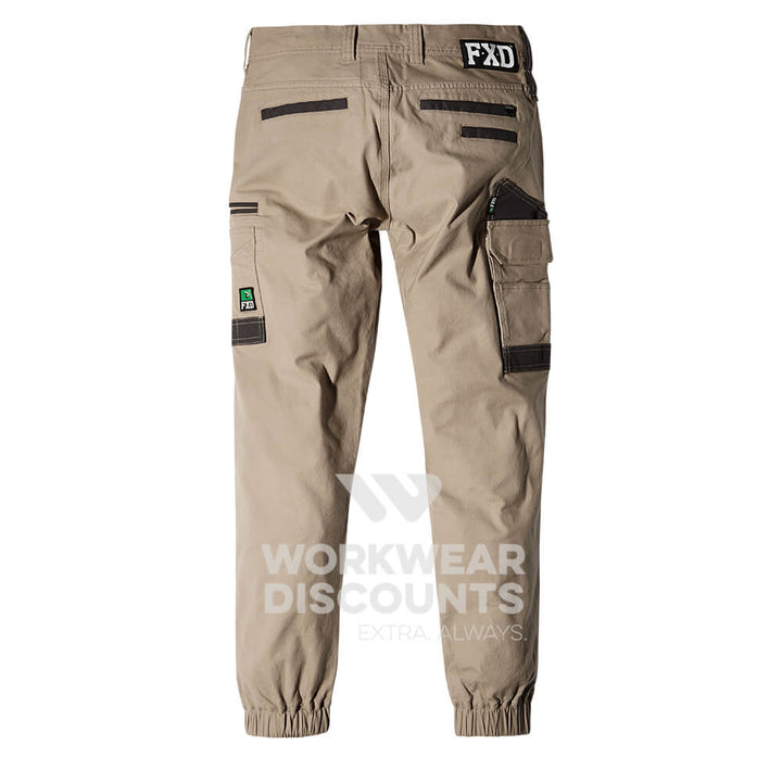 FXD WP4W 360 Ladies Stretch Cuff Cotton Work Pants Khaki Back