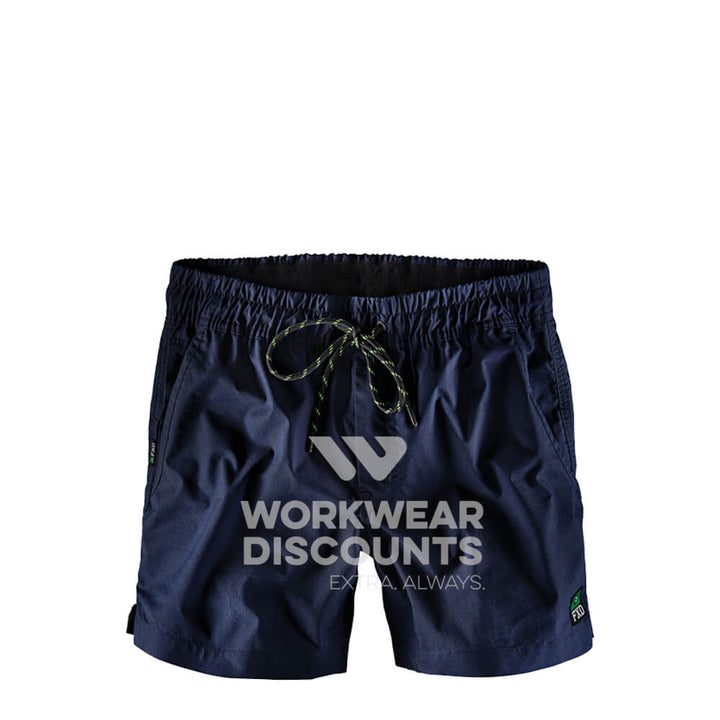 FXD WS4 Elastic Waist Stretch Ripstop Shorts Navy Front