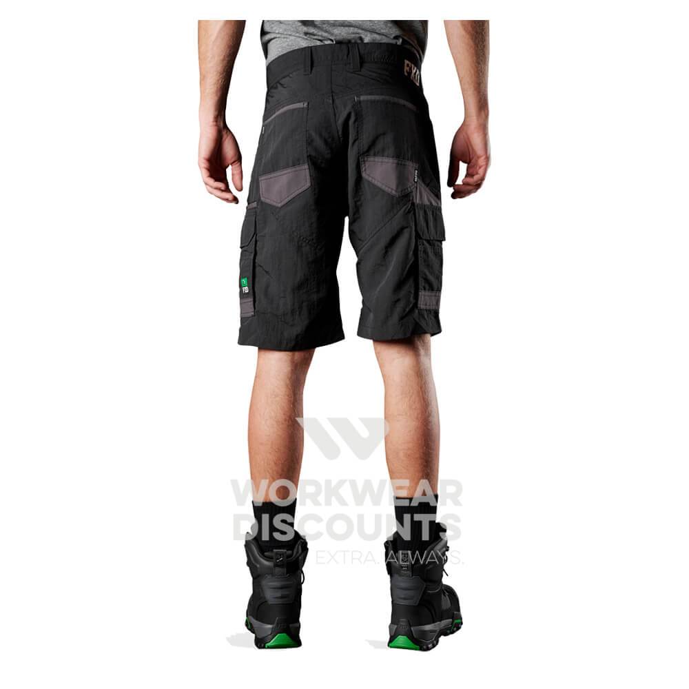 FXD LS1 Lightweight Work Shorts Black Back