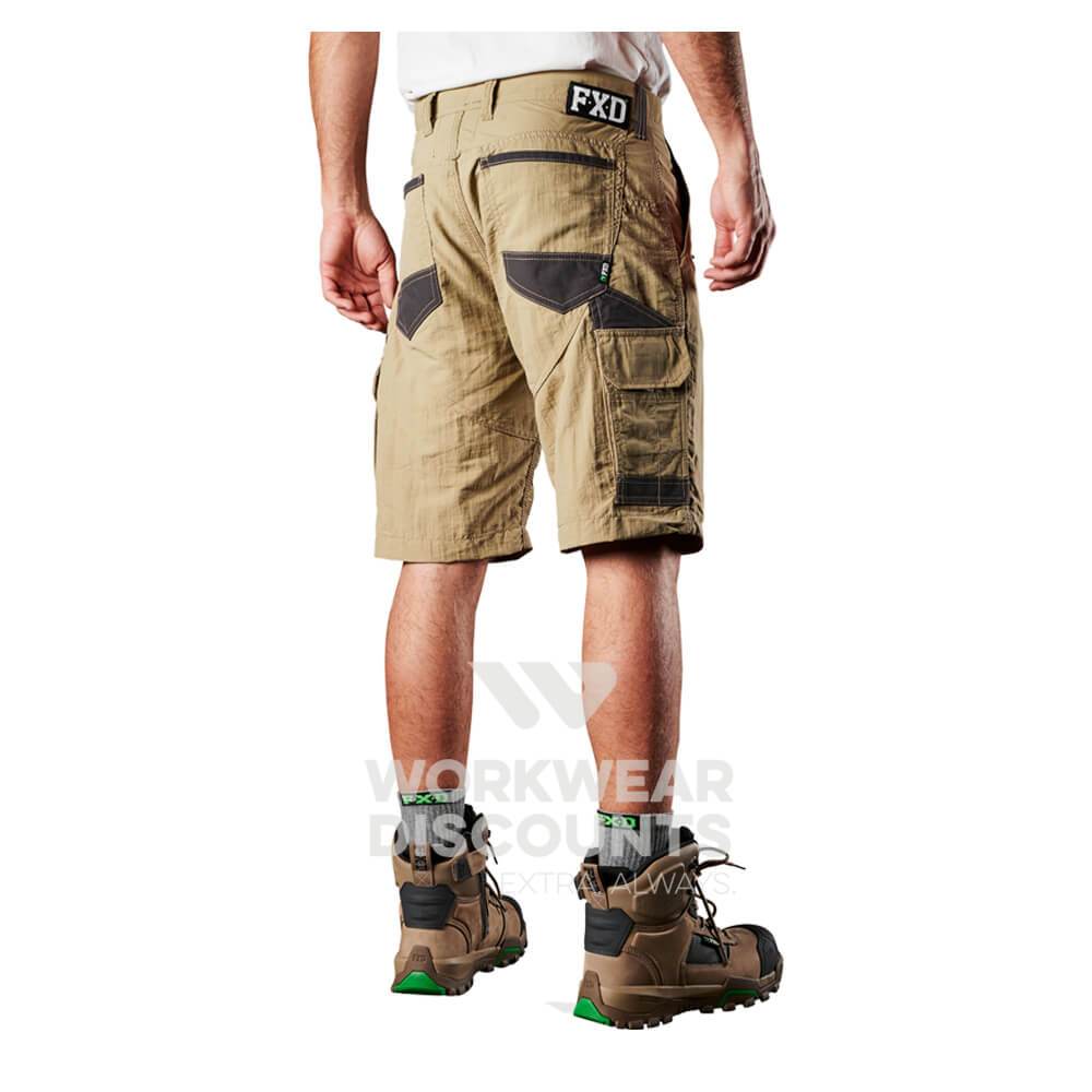 FXD LS1 Lightweight Work Shorts Khaki Side