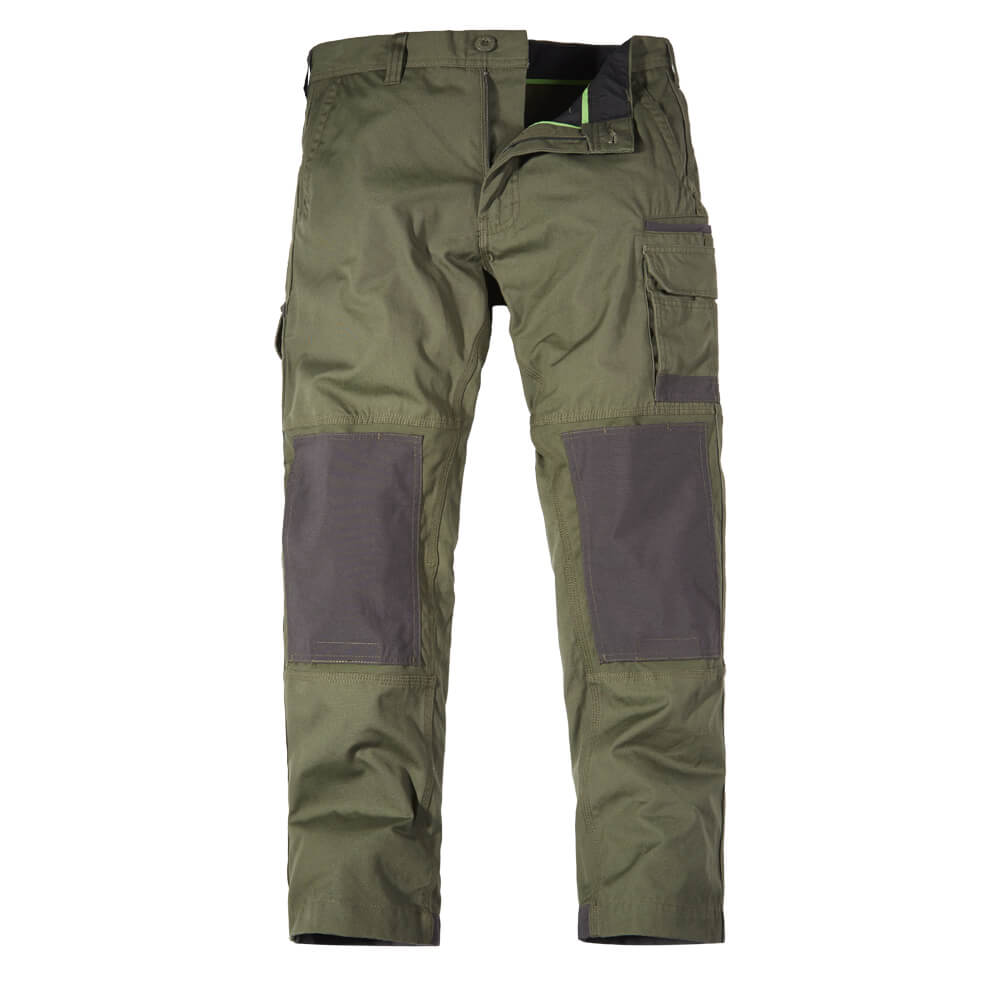 FXD WP1 Premium Cotton Work Pants Green Front