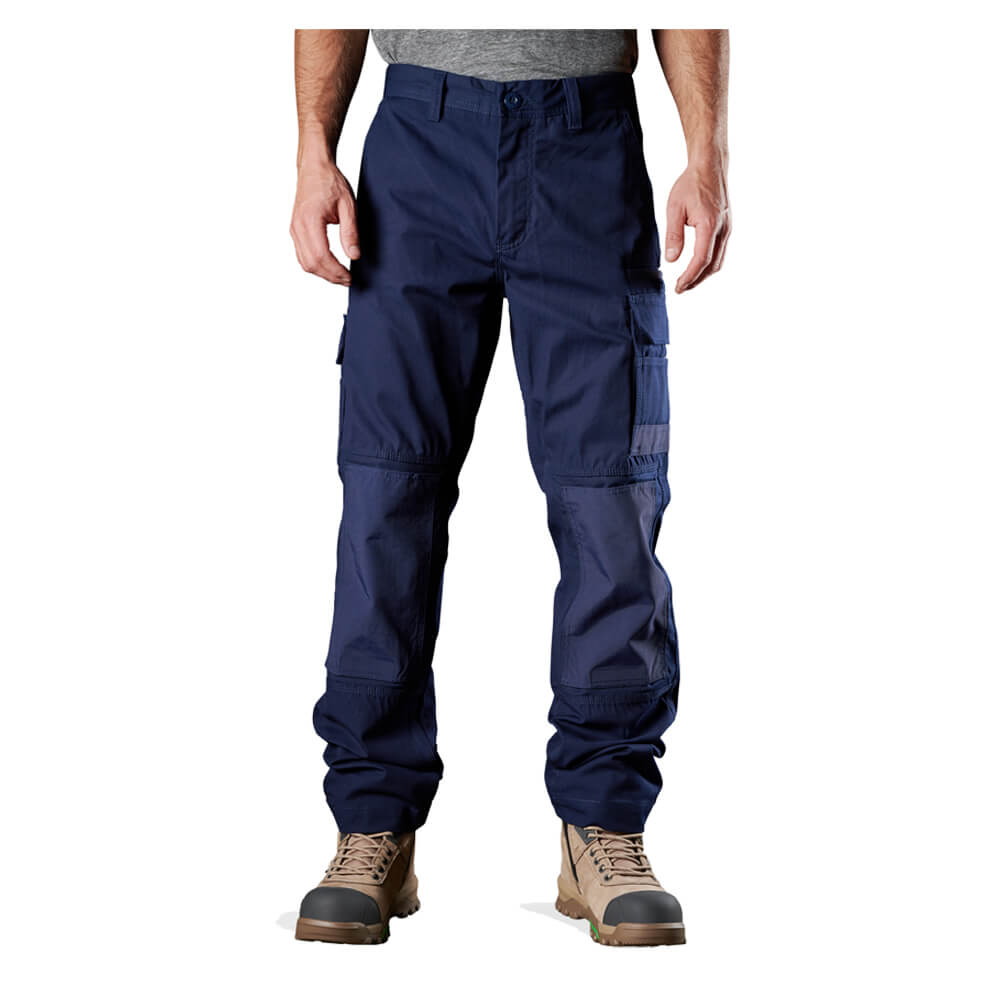 FXD WP1 Premium Cotton Work Pants Navy Front worn