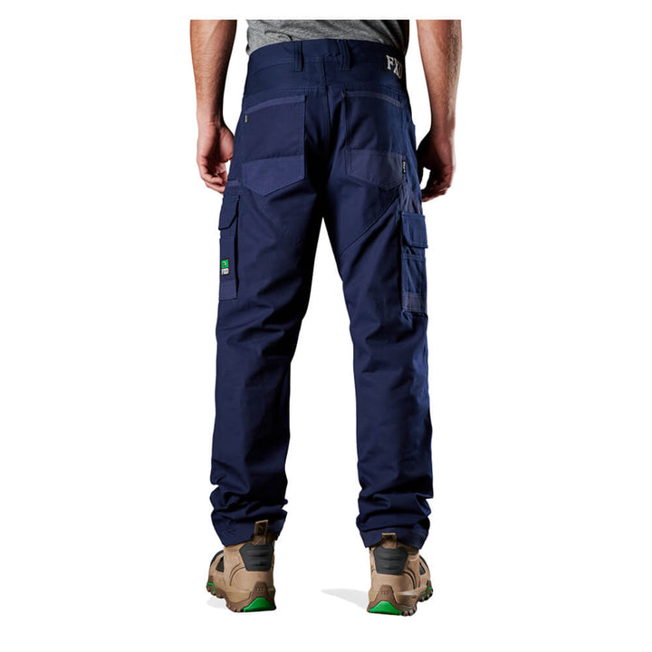 FXD WP1 Premium Cotton Work Pants Navy Back worn