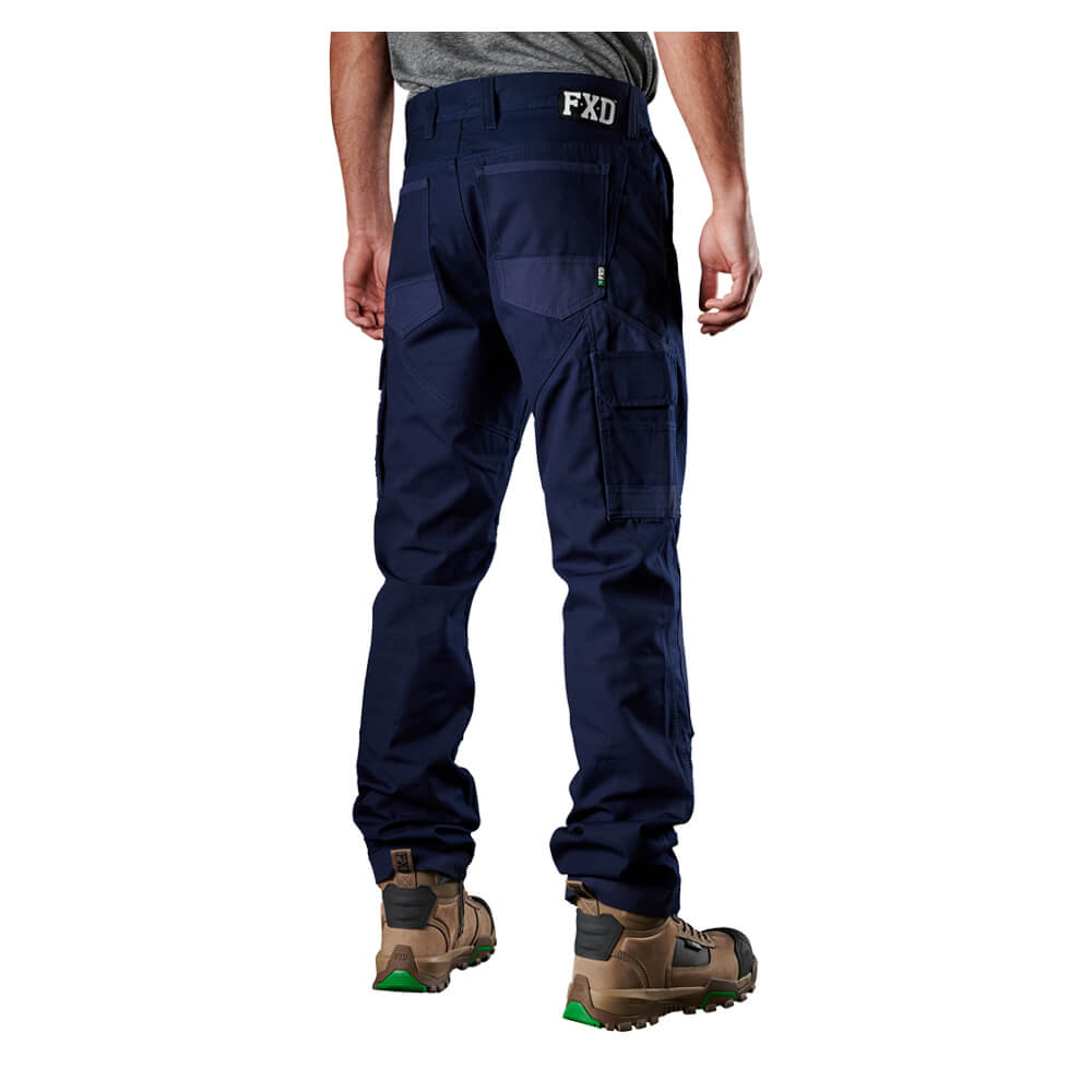 FXD WP1 Premium Cotton Work Pants Navy Side worn