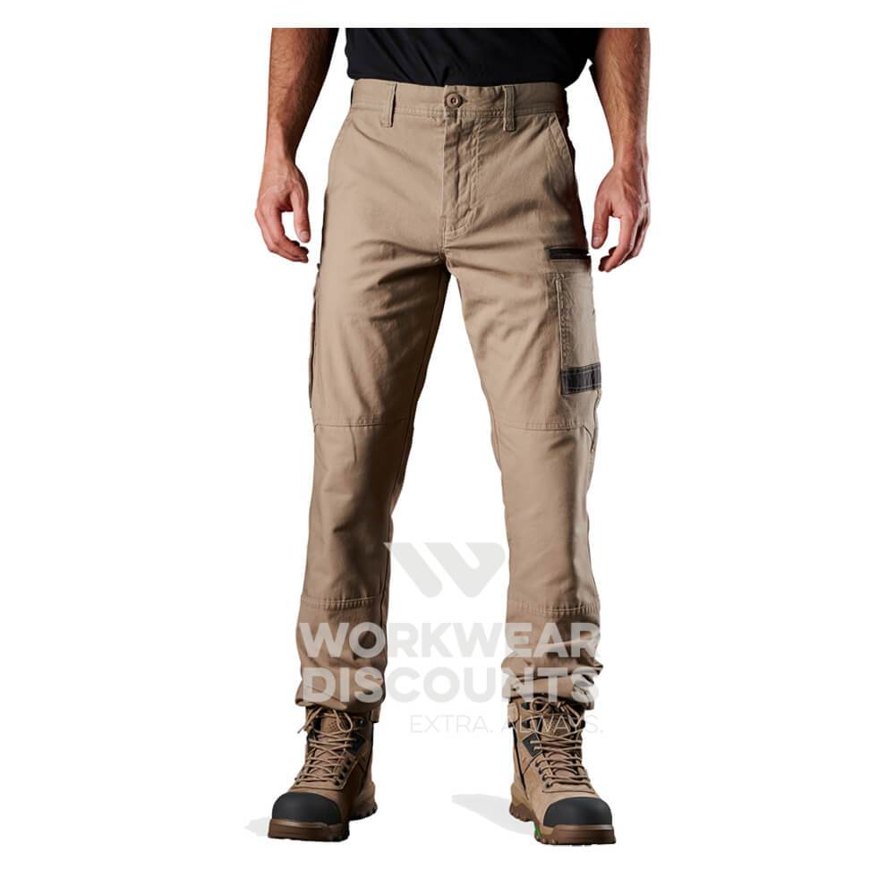 FXD WP3 360 Stretch Cotton Work Pants Khaki Front