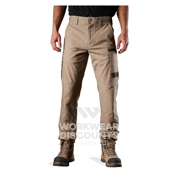 FXD WP3 360 Stretch Cotton Work Pants Khaki Front