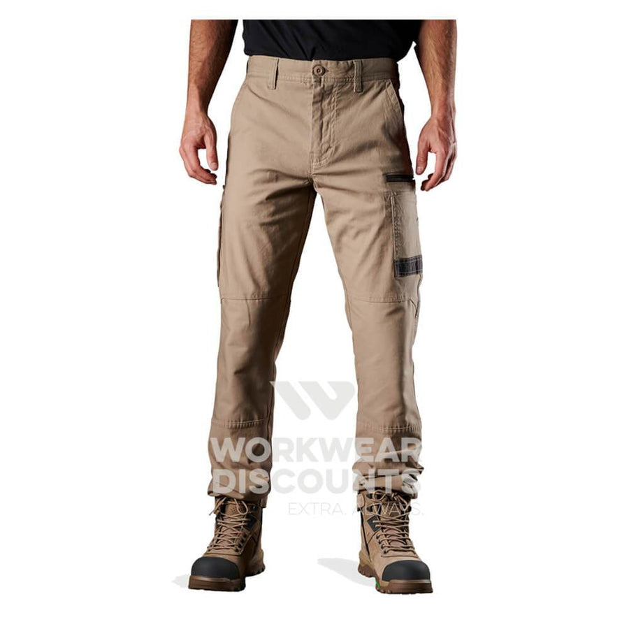 FXD WP3 360 Stretch Cotton Work Pants Khaki Front