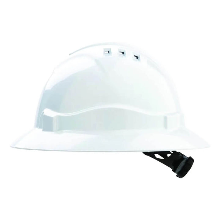 Pro Choice HHV6FB Full Brim Vented Hard Hat White
