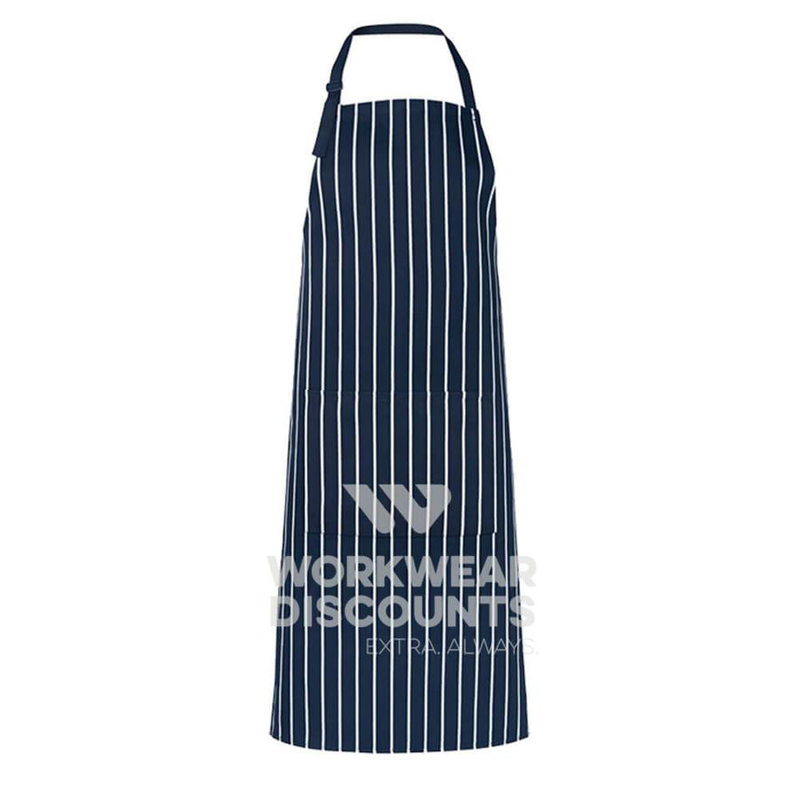 JB's 5BS Striped Bib Apron Navy