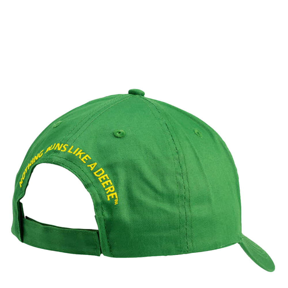 John Deere Logo "Nothing Runs Like a Deere" Cap - Green Back