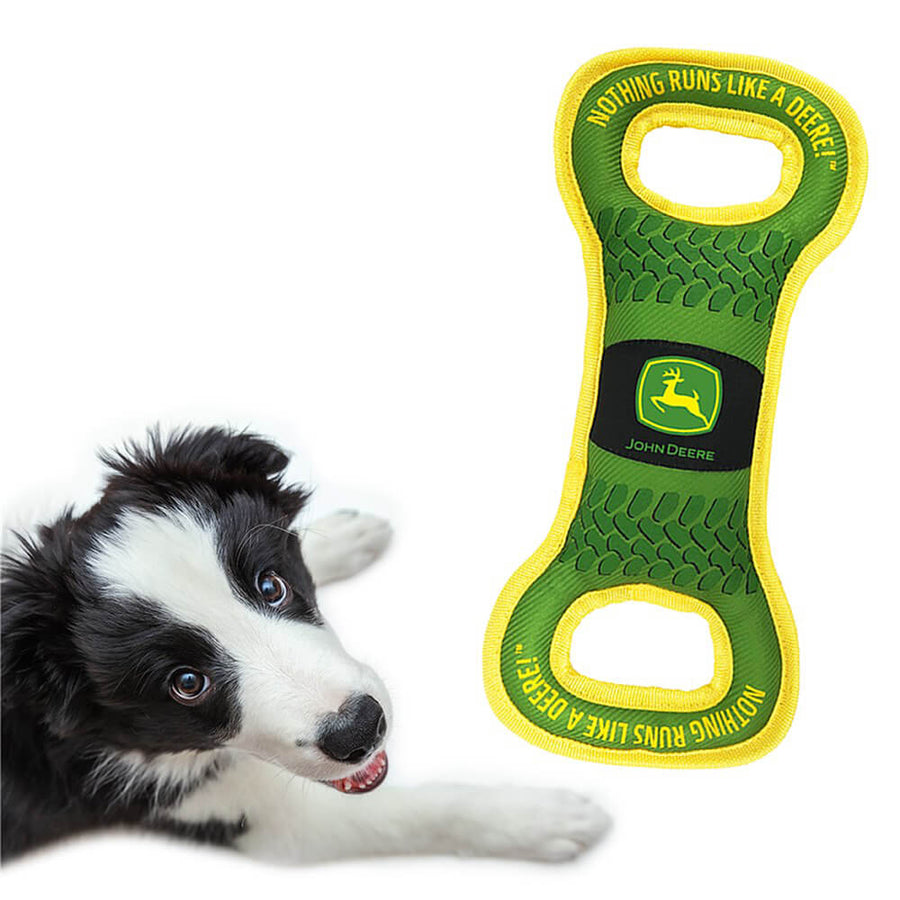 John Deere - PET - Nylon Tug Toy with dog