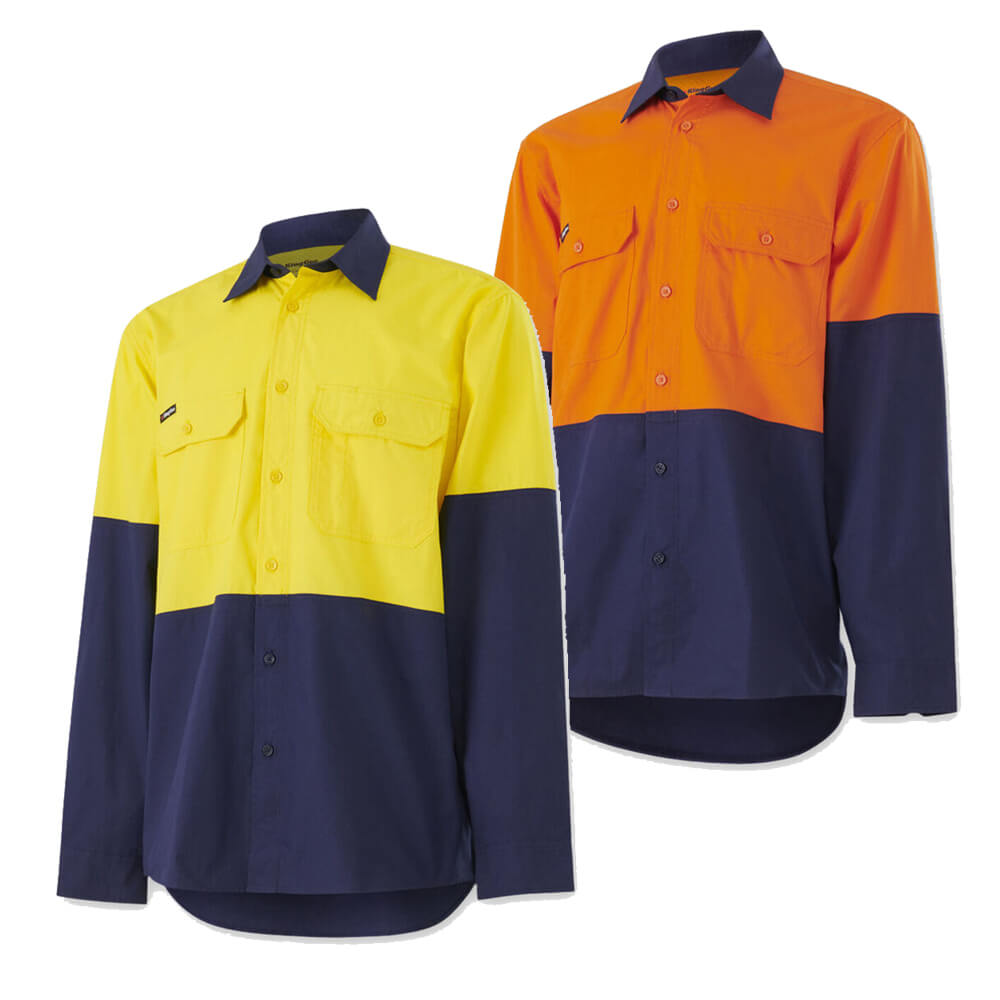 King Gee K54912 Workcool Vented Spliced Shirt Long Sleeve