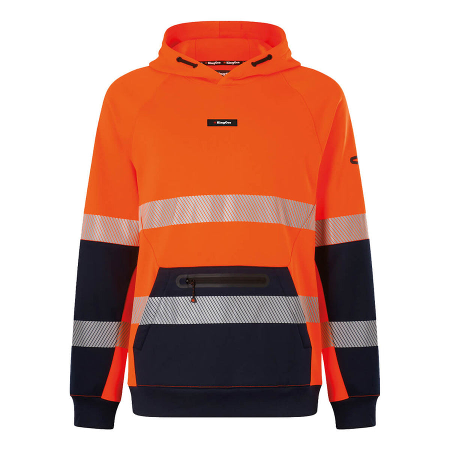 King Gee K55013 Originals Hi Vis Reflective Water Repellant Hoodie