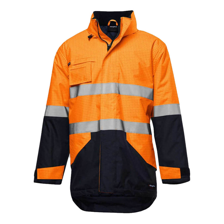 King Gee K55035 Hi-Vis Anti Static Waterproof Reflective Work Jacket
