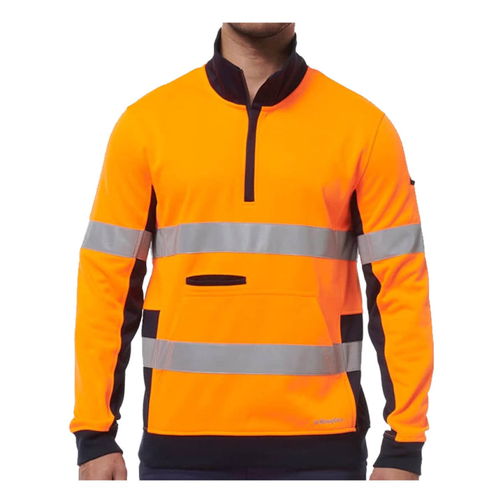 King Gee K55040 Reflective Spliced 1/4 Zip Fleece
