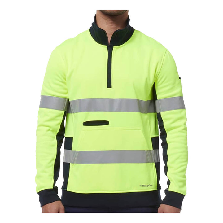 King Gee K55040 Reflective Spliced 1/4 Zip Fleece