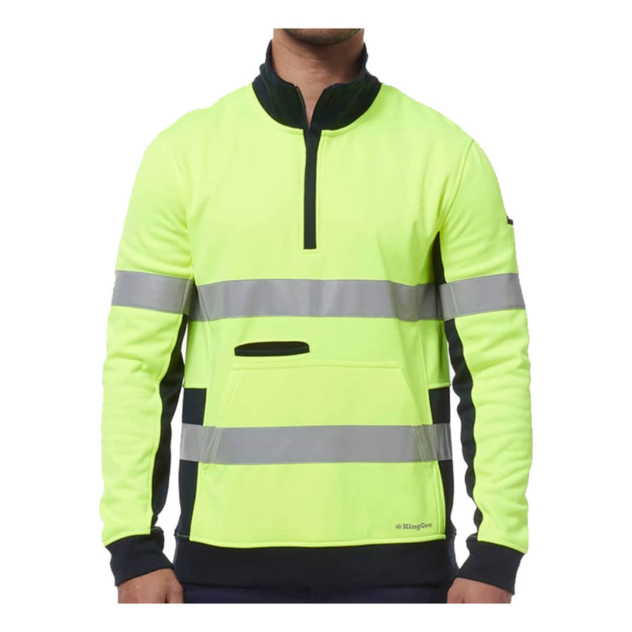 King Gee K55040 Reflective Spliced 1/4 Zip Fleece
