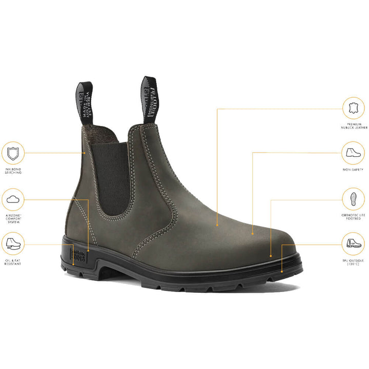 Mongrel K91085 - Cloudy Grey K9 Elastic Sided Boot View 8