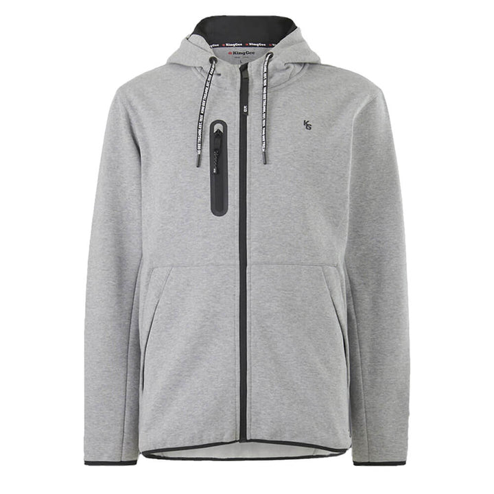 King Gee K15007 Trademark Hoodie Grey Front